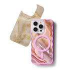 Ideal of Sweden - Pack Imprimé iPhone 17 Pro - Marbre rose poudré-N'interfère pas avec MagSafe ou le chargement sans fil