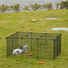 PawHut - Parc pour cochons d’Inde et lapins 16 panneaux avec porte - taille de chaque panneau 14 po x 18 po-Confinez votre animal en toute sécurité tout en lui offrant suffisamment d’espace pour jouer et se détendre 