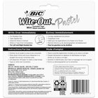 BIC - Wite-out Mini Ruban correcteur pastel - Paquet de 3-Couleurs pastel : ces rubans correcteurs bic marque wite-out mini offrent une couverture blanche nette avec des corps dans des nuances douces tendance : violet, jaune et bleu