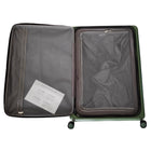 Tucci Italy - Davanti bagages enregistrés rigides durables de 26 po - Vert olive-Maniabilité confortable - Poignée télescopique à prise douce au toucher et poignées de transport robustes sur le dessus et les côtés pour une manœuvre facile