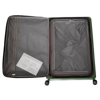 Tucci Italy - Davanti bagages enregistrés rigides durables de 26 po - Vert olive-Maniabilité confortable - Poignée télescopique à prise douce au toucher et poignées de transport robustes sur le dessus et les côtés pour une manœuvre facile