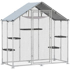 PawHut - Enclos pour chat d’extérieur walk-in avec couverture imperméable-Dispose d'une hauteur de passage spacieuse de 77 po, vous permettant de rejoindre votre chat 