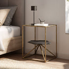 Zuo - Ranol Table d’appoint - Laiton-Dimensions: 18,1 po L x 18,1 po L x 23,6 po H
