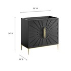 Modway - Awaken 36" Armoire à coiffeuse de salle de bain - Noir-8