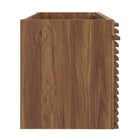 Modway - Render 48" Armoire de lavabo compatible avec un seul lavabo (non inclus) - Noyer-Tiroirs à extension complète