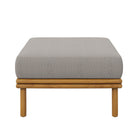 Modway - Wren Terrasse extérieure Bois de teck Ottoman in Bois flotté naturel-Assemblée requise