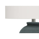 Monarch Specialties - Luminaire - 24 po H Lampe De Table - Céramique Bleue - Abat-Jour Ivoire / Crème - Contemporain-Un assemblage mineur est nécessaire grâce aux instructions illustrées incluses. conçue avec confiance à partir de matériaux durables, cette lampe bénéficie d'une garantie limitée de 2 ans contre les défauts du fabricant pour votre satisfaction