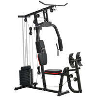 Soozier - Appareil de gym à domicile-Poulie haute, développé couché et presse à jambes augmentent la variété des exercices