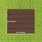 Outsunny - Toile de rechange rétractable pour pergola 8,2 pi L x 8,4 pi l pour cadre 10 pi L x 10 pi l (seulement la couverture supérieure), café-10 trous d’évacuation d’eau