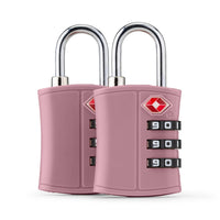 Bugatti - Ensemble de Serrures à Combinaison TSA 2 Pièces - ABS Durable - Rose-Fabriqué en ABS Durable