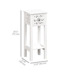 HOMCOM - Table de chevet - blanc - lot de 2-Le dispositif anti-basculement assure une utilisation plus sûre 