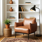 Zuo - Sekil Fauteuil d’appoint - Brun-Supporte jusqu'à 250 lb