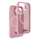 Blu Element - Étui Chromatic Kick MagSafe pour iPhone 17 - Rose-Protection supplémentaire de l'appareil photo avec béquille rabattable pour une visualisation en paysage