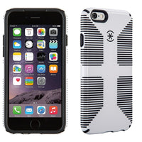 Speck – Étui CandyShell Grip pour iPhone 6, blanc/noir-Protection antichutes de calibre militaire. Certifié pour respecter ou surpasser les normes de test de chute MIL-STD-810G.