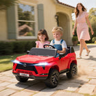 Qaba - Voiture électrique Lexus GX550 sous licence 12V avec 2 places assises - rouge-Puissants doubles moteurs et batterie 12V pour des aventures en plein air durables 