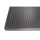 Edgewood - Tapis à Bulles Anti-Fatigue Léger Avec Formes de Dôme - 2 pi l x 3 pi L x 5/8 po P - Noir-Bordures intégrées
