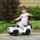 Aosom - Voiture à glisse bébé compatible - blanc-Dimensions du siège : 9,8 po P x 6,7 po l x 11 po H (25 x 17 x 28 cm) (à partir du sol) 