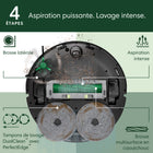 iRobot - Robot Roomba Plus 505 avec combo AutoWash-ClearView Pro LiDAR. Cartographie votre maison avec expertise pour maximiser la couverture et permettre un nettoyage complet, le jour comme la nuit. En plus, les capteurs spécialisés veillent à ce que votre robot Roomba ne tombe pas dans les escaliers