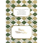 Rosedale Gold - Cartes De souhaits Fête des Pères / Enveloppes - 5-1/2 po x 8 po - À carreaux - Paquet de 6-Imprimées sur un papier de qualité non couché