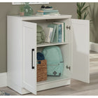 Sauder - Meuble bas HomePlus - Blanc-Rangement multi-pièces: Ce meuble fonctionnel est idéal dans la cuisine, la buanderie, l'atelier, la salle de bain ou le bureau