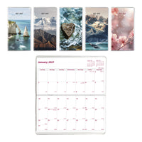 Brownline - 2027-2028 agenda de poche mensuel 24 mois avec reliure piqûre à cheval – 6 1/2 po x 3 1/2 po – couleurs assorties-Agenda de deux ans, de
janvier 2027 à décembre 2028