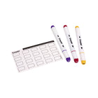 Crayola - Ensemble de 20 marqueurs double pointe à base d'alcool - pointe fine et pointe oblique -  paquet de 20-Cartes d'échantillons pour identifier les couleurs : utilisez les cartes d'échantillons des couleurs pour tester, étiqueter et classer les couleurs, pour une expérience créative plus fluide