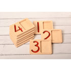 Learn Well - YUSE0269 Plateaux numérotés 1 à 9-Chaque plateau mesure 10 cm x 14 cm.