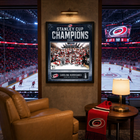 Frameworth - Cadre photoglass des Carolina Hurricanes 16x20 champions Coupe Stanley 2026 motif glace - 18 po l x 22 po H-6