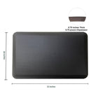 Rocelco – Tapis anti-fatigue moyen de calibre commercial MAFM pour bureau debout, 30 x 20 po, noir-Construction multicouche de pointe avec une surface supérieure très confortable en « imitation de cuir ».  Dessous antidérapant aidant à empêcher le tapis MAFM de bouger.