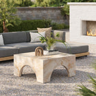 Modway - Valen Intérieur - Terrasse extérieure Béton voûté Table basse - Honey Onyx-Finition en fausse pierre