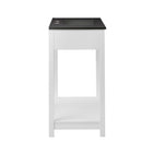 Modway - Altura 36" Vanette de salle de bain - Blanc Noir-Capsules de pied non marquées