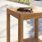 Modway - Carlsbad Bois de teck Terrasse extérieure Table d’appoint - Naturel-Capacité de poids de la table d’appoint : 600 lb