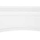HOMCOM - Manteau de foyer 29 po pour entourage de foyer, blanc-Couleur : Blanc  
