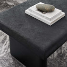 Modway - Relic Béton texturé Table basse - Noir-Nivellement, pieds sans marquage