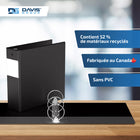Davis Group Super économie, Reliure à anneaux ronds 3 po, paquet de 6 –Noir-Polypropylène sans PVC