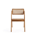 Manhattan Comfort - Lot de 4 chaises pliantes de salle à manger Lambinet 53 cm style industriel chic - Nature-Hauteur d’assise : 46,5 cm avec une capacité de charge de 125 kg