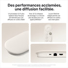 Google - Diffuseur TV (4K) - Porcelaine-Lancez votre appli rapidement: Ouvrez une appli ou le panneau Maison, ou basculez entre les entrées au moyen de la télécommande. Il suffit de la programmer pour en profiter