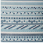 Modway - Reflect Cadhla Treillis Géométrique Abstrait Vintage Tapis intérieur et extérieur de 5 pi l x 8 pi L - Ivoire et bleu-Haute densité / Tissé à la machine