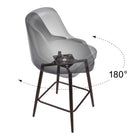 Zuo - Keppel Swivel Tabouret de comptoir - Noir/Bronze-8
