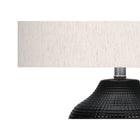 Monarch Specialties - Luminaire - 26 po H Lampe De Table - Céramique Noire - Abat-Jour Ivoire / Crème - Contemporain-Dimensions assemblées: 16 po L x 16 po P x 25 po H. base: 9,25 po L x 9,25 po P x 13,5 po H. abat-jour: 16 po L x 16 po P x 10,5 po H