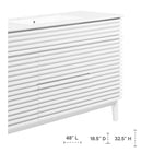 Modway - Render 48" Vanité de salle de bain à un seul lavabo - Blanc blanc-Pieds en bois effilés