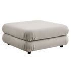 Modway - Jubilee Modulaire Performance Velvet Ottoman - Amande-Table basse ottomane
