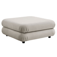 Modway - Jubilee Modulaire Performance Velvet Ottoman - Amande-Table basse ottomane