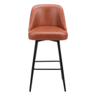 Zuo - Keppel Tabouret de bar pivotant - Brun-Rembourrage moelleux et confortable