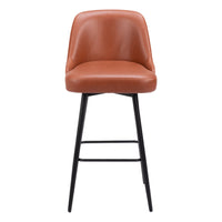 Zuo - Keppel Tabouret de bar pivotant - Brun-Rembourrage moelleux et confortable