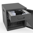 Luxor - Armoire de recharge modulaire verrouillable pour 10 appareils – tablettes/ordinateurs portables (alimentation CA, jusqu’à 13 po)-Les ailettes de séparation amovibles permettent de choisir entre deux largeurs de compartiment