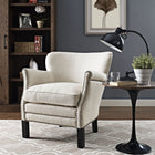 Modway - Key Tissu rembourré Fauteuil - Sable-Amorti en mousse dense