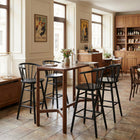 Zuo - Stenger Tabouret de bar - Noir - Ensemble de 2-Assemblage requis