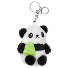 Merangue - Porte-clés Panda-Fourrure douce en fausse fourrure avec anneau brisé et pince de sécurité