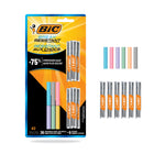 BIC - Recharge de Mine et Gomme pour Crayon Mécanique Résistant, Pointe Moyenne (0.7mm), B, Paquet de 12-Effacez facilement les marques indésirables et faites des corrections propres avec la gomme jumbo rechargeable et rotative qui ne tache pas la page.